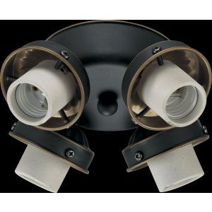 Quorum International QIN 2401 8095 Universal 4 Light Flushush Fit CFL Light Kit/