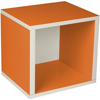 Way Basics Stackable Storage Cube, Orange
