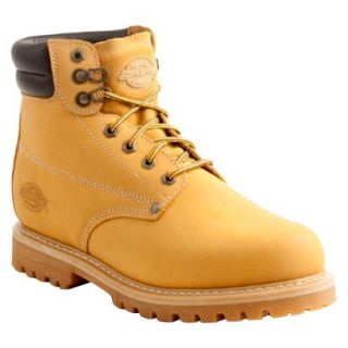 Mens Dickies Raider Genuine Leather Steel Toe Work Boots   Wheat 9.5
