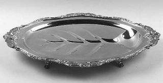Wallace Baroque (Silverplate,Hollowware,Older) 4 Toed 19 Meat Platter with Well