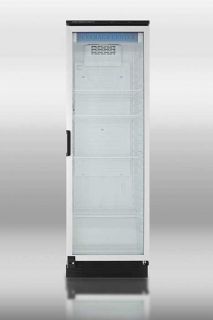 Summit Refrigeration Beverage Merchandiser w/ 5 Shelf, Reversible Door & Auto Defrost, White, 13 cu ft