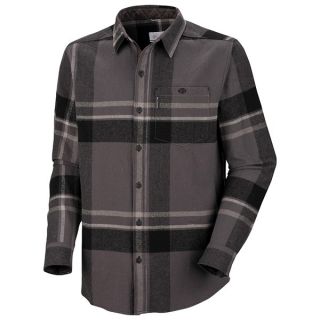 Columbia Sportswear Fusain Flannel Shirt   Long Sleeve (For Men)   BLACK (2XL )