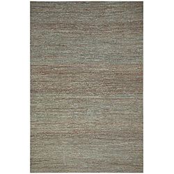 Hand woven Haneul Green Hemp Rug (8 X 10)