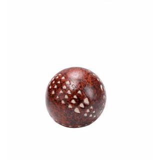 Lempung 4 inch Brown Ceramic Balls (set Of 5)