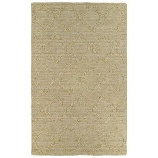 Trends Yellow Prints Wool Rug (96 X 136)