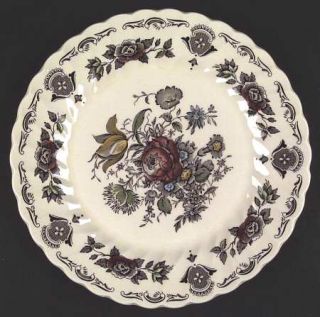 Myott Staffordshire Bouquet (No Trim) Dinner Plate, Fine China Dinnerware   Eart