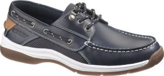 Mens Sebago Helmsman   Navy Smooth Leather Lace Up Shoes