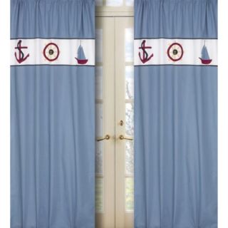 Sweet Jojo Designs Come Sail Away Window Panels