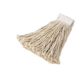 Rubbermaid Economy Cotton Mop Heads, Cut end, White, 20 Oz, 5 in