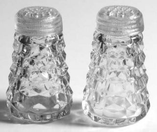 Fostoria American Clear (Stem #2056) Shaker Set with Glass Lids   Stem #2056,Cle