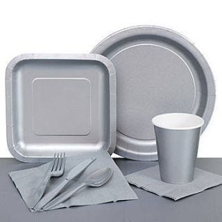 Silver Paper Party Pack