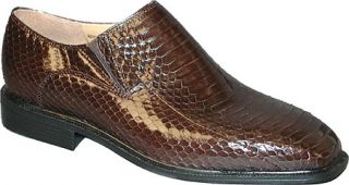 Mens Giorgio Brutini Genuine Snake 15521   Brown Slip on Shoes