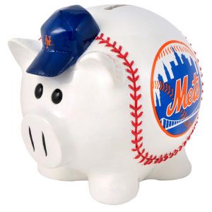 New York Mets Forever Collectibles MLB Thematic Piggy Bank Large