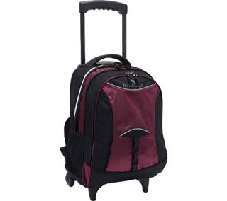 US Traveler Pacific Gear Lightweight Wheeled Backpack   Burgundy Backpacks