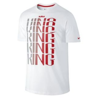 LeBron Ring King Mens T Shirt   White