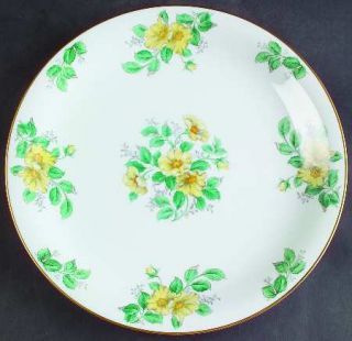 Noritake N228 Dinner Plate, Fine China Dinnerware   Yellow Flowers,Green Leaves