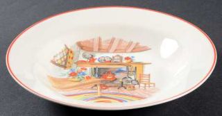 Homer Laughlin  Colonial Kitchen Rim Soup Bowl, Fine China Dinnerware   Egg Naut