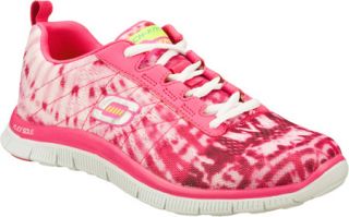 Womens Skechers Flex Appeal Limited Edition   Hot Pink Casual Shoes
