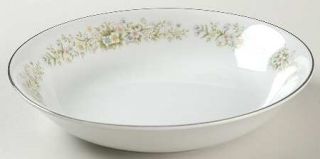 Sango Dream Time Coupe Soup Bowl, Fine China Dinnerware   Pastel Floral Rim,Plat