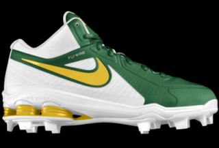 Nike Shox MVP Elite 3/4 MCS iD Custom (Wide) Mens Baseball Cleats   Green