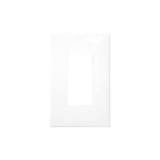 Cooper 9521WS Electrical Wall Plate, Aspire MidSized Screwless, 1Gang White Satin