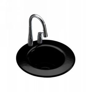 Kohler K 6490 3 7 Cordial Cordial Self Rimming Entertainment Sink with 3 Hole Dr