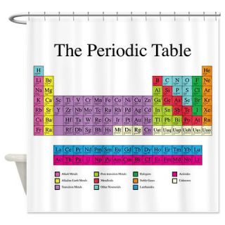  Periodic Table Shower Curtain  Use code FREECART at Checkout