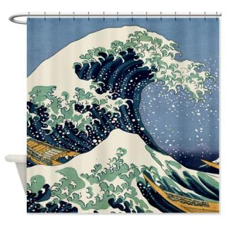  Katsushika HOKUSAI WAVE Shower Curtain  Use code FREECART at Checkout