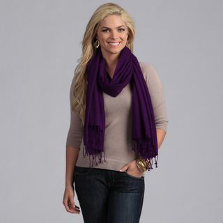 Peach Courture Purple Wool Shawl