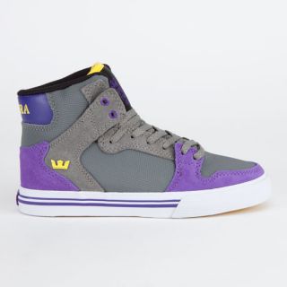 Vaider Boys Shoes Grey/Purple/Yellow/White In Sizes 5, 3, 4, 2, 1, 6 For