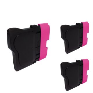 Basacc Magenta Cartridge Set Compatible With Brother Lc 61 (pack Of 3) (Magenta (LC 61M/ LC65M)CompatibilityBrother DCP 165c/ DCP 385/ DCP 585cw/ DCP 6690cw/ MFC 255cw/ MFC 290c/ MFC 295cn/ MFC 490cw/ MFC 495cw/ MFC 5490cn/ MFC 5890cn/ MFC 6490cw/ MFC 689