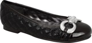 Girls Nina Gulia   Black Patent Metallic Casual Shoes