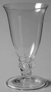 Juliska Glassware Gabriella Wine Glass   Clear,Embossed Laurel&Medallions