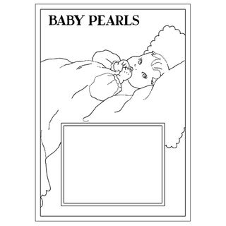 Pink Persimmon Clear Stamp 3x4 Sheet baby Pearls
