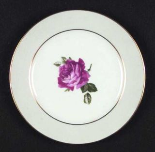 Thomas American Beauty Rose Bread & Butter Plate, Fine China Dinnerware   Gray R