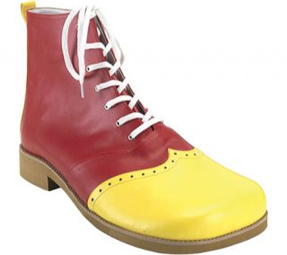 Mens Funtasma Clown 01   Yellow/Red PU Two Tone Shoes