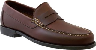 Mens Bass Bleaker   Brown Tornado Leather Penny Loafers