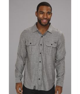 L R G Core Collection L/S Woven Mens Long Sleeve Button Up (Black)