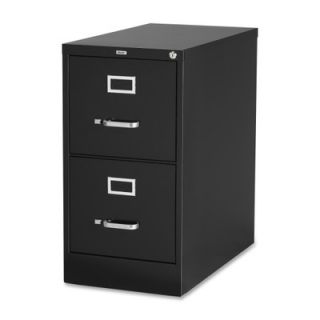 Lorell 2 Drawer Commercial grade Vertical File 4229 Finish Black