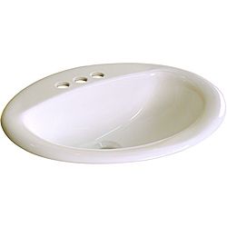 Ceramic Drop in 20.5 inch Biscuit Drop in Self Rimming Bathroom Sink (BiscuitDimensions 20.5 inches width x 17.75 inches depth x 7.5 inches heightModel number DI2017BINumber of boxes this will ship in 1Assembly required No )