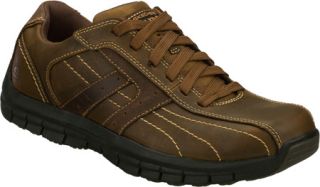 Mens Skechers Relaxed Fit Masen Kruger   Brown Sneakers