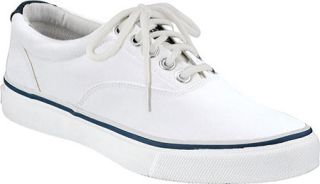 Mens Sperry Top Sider Striper CVO   White Canvas Shoes