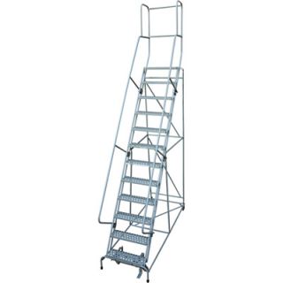 Cotterman Rolling Steel Ladder   450 Lb. Capacity, 12 Step Ladder, 120in.H