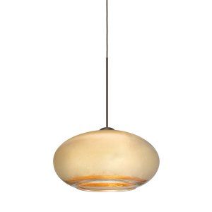 Besa Lighting BEL 1XP 2492GF LED BR Brio 7 1 Light Pendant