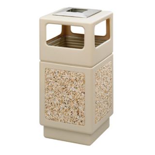 Safco Products Canmeleon Series Outdoor Aggregate Panel Side Opening Receptac