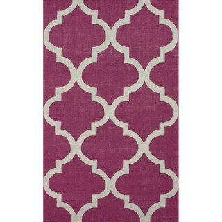 Nuloom Handmade Flatweave Moroccan Trellis Wool (76 X 96) (IvoryPattern AbstractTip We recommend the use of a non skid pad to keep the rug in place on smooth surfaces.All rug sizes are approximate. Due to the difference of monitor colors, some rug color