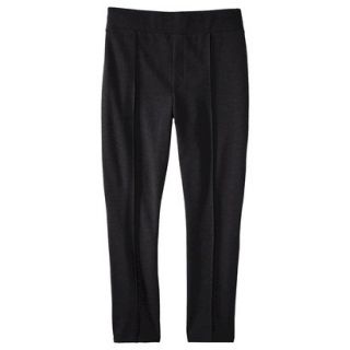 Pure Energy Womens Plus Size Ponte with Detail Pant   Black 1X