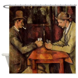  Paul Cezanne Card Players Shower Curtain  Use code FREECART at Checkout