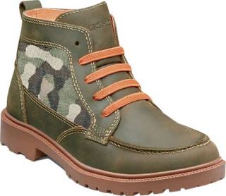 Boys Florsheim Valco Moc Jr.   Olive Camouflage Boots