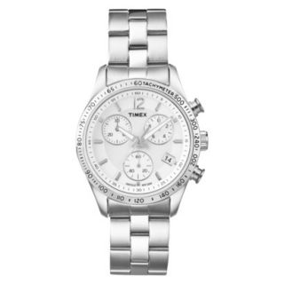 Timex Womens Chronograph Watch   Silver